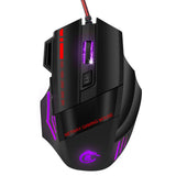 Maxbell 5500DPI 7 Buttons LED USB Optical Wired Gaming Mouse for Pro Gamer Computer