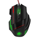 Maxbell 5500DPI 7 Buttons LED USB Optical Wired Gaming Mouse for Pro Gamer Computer