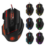 Maxbell 5500DPI 7 Buttons LED USB Optical Wired Gaming Mouse for Pro Gamer Computer