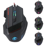 Maxbell 5500DPI 7 Buttons LED USB Optical Wired Gaming Mouse for Pro Gamer Computer