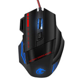 Maxbell 5500DPI 7 Buttons LED USB Optical Wired Gaming Mouse for Pro Gamer Computer