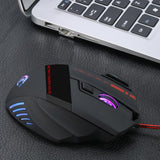 Maxbell 5500DPI 7 Buttons LED USB Optical Wired Gaming Mouse for Pro Gamer Computer