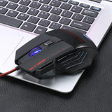 Maxbell 5500DPI 7 Buttons LED USB Optical Wired Gaming Mouse for Pro Gamer Computer