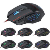 Maxbell 5500DPI 7 Buttons LED USB Optical Wired Gaming Mouse for Pro Gamer Computer