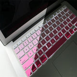 Maxbell English Silicone Keyboard Cover Protector for Macbook Air 13" 15" 17"  Pink