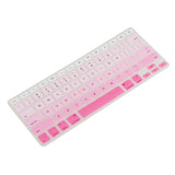 Maxbell English Silicone Keyboard Cover Protector for Macbook Air 13" 15" 17"  Pink