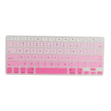 Maxbell English Silicone Keyboard Cover Protector for Macbook Air 13" 15" 17"  Pink