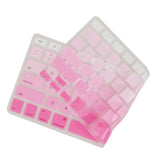 Maxbell English Silicone Keyboard Cover Protector for Macbook Air 13" 15" 17"  Pink