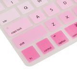 Maxbell English Silicone Keyboard Cover Protector for Macbook Air 13" 15" 17"  Pink