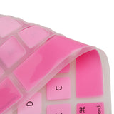Maxbell English Silicone Keyboard Cover Protector for Macbook Air 13" 15" 17"  Pink
