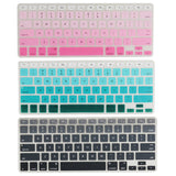 Maxbell English Silicone Keyboard Cover Protector for Macbook Air 13" 15" 17"  Pink