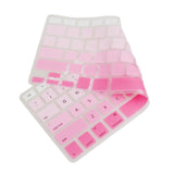 Maxbell English Silicone Keyboard Cover Protector for Macbook Air 13" 15" 17"  Pink