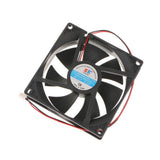 Maxbell 2Pack 92mm+80mm Case Fan 12V DC PC CPU Computer Cooling Fan 2Wire 2Pin