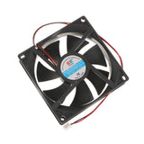 Maxbell 2Pack 92mm+80mm Case Fan 12V DC PC CPU Computer Cooling Fan 2Wire 2Pin