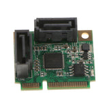 Maxbell Mini PCI-E to 2port SATA3.0 PCI-e Expansion Card Adapter Board for Windows10