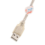 Max Dual USB 2.0 Male to Standard B Male Y Cable 70cm for Hard Disk Drive  White