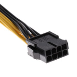 Maxbell CPU 8-Pin to PCI-E Dual 6+2Pin Power Supply Extension Cable for Graphic Card