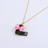 Max Bowknot Shape Rotatable High Speed USB 2.0 Flash Drive Memory U Disk 32GB