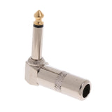 Maxbell 10 Pieces X6.35mm 3-pole Microphone Jack Male Plug Repair Replacement Solder Adapter