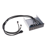 Maxbell Optic Front Panel USB Hubs With Dual USB3.0&USB2.0 & HD AUDIO port for Desktop