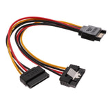 Maxbell SATA Power Cable SATA 15 Pin Male to 2x Female Splitter Cables Cord