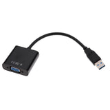 Maxbell USB3.0 to VGA Adapter Multi-Monitor Converter External Graphics Card Black