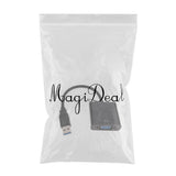 Maxbell USB3.0 to VGA Adapter Multi-Monitor Converter External Graphics Card Black