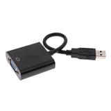 Maxbell USB3.0 to VGA Adapter Multi-Monitor Converter External Graphics Card Black