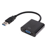 Maxbell USB3.0 to VGA Adapter Multi-Monitor Converter External Graphics Card Black