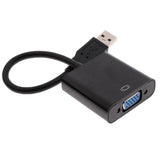 Maxbell USB3.0 to VGA Adapter Multi-Monitor Converter External Graphics Card Black
