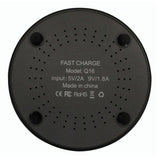 Max QI Wireless Fast Charger 2A Pad for Samsung S8 S8+S9 iPhone X iPhone 8 Black