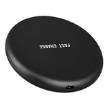 Max QI Wireless Fast Charger 2A Pad for Samsung S8 S8+S9 iPhone X iPhone 8 Black
