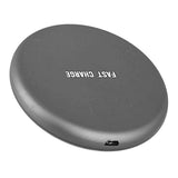 Max QI Wireless Fast Charger 2A Pad for Samsung S8 S8+S9 iPhone X iPhone 8 Gray