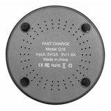 Max QI Wireless Fast Charger 2A Pad for Samsung S8 S8+S9 iPhone X iPhone 8 Gray