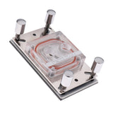 Max Acrylic-PC CPU Water Cooling Block Waterblock Copper Base Cool Inner Channel