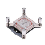 Max Acrylic PC CPU Water Cooling Block Waterblock Copper Base Cool Inner Channel