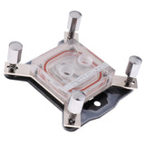Max Acrylic PC CPU Water Cooling Block Waterblock Copper Base Cool Inner Channel