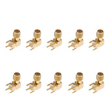 Maxbell 10x RF Female Jack Right Angle 90 Degree Metal Coaxial Adapter Connector