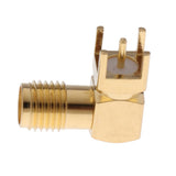 Maxbell 10x RF Female Jack Right Angle 90 Degree Metal Coaxial Adapter Connector