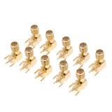 Maxbell 10x RF Female Jack Right Angle 90 Degree Metal Coaxial Adapter Connector