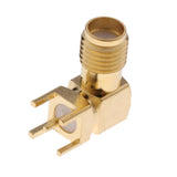 Maxbell 10x RF Female Jack Right Angle 90 Degree Metal Coaxial Adapter Connector