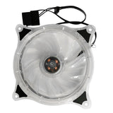 Maxbell Hydraulic Bearing 120mm 15 LED Fan for Computer Case/Water-cool Chassis White