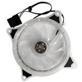 Maxbell Hydraulic Bearing 120mm 15 LED Fan for Computer Case/Water-cool Chassis White