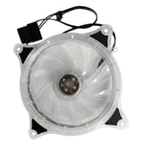 Maxbell Hydraulic Bearing 120mm 15 LED Fan for Computer Case/Water-cool Chassis White