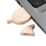 Max Wooden Leaf Shaped Hi-speed USB2.0 Flash Drive U Disk Memory Stick Disk 128G