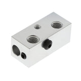 Max Aluminum Heating Hot Block Heater Assembly for 3D Printer Extruder Silver