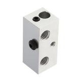 Max Aluminum Heating Hot Block Heater Assembly for 3D Printer Extruder Silver
