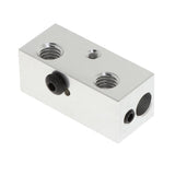 Max Aluminum Heating Hot Block Heater Assembly for 3D Printer Extruder Silver