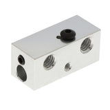 Max Aluminum Heating Hot Block Heater Assembly for 3D Printer Extruder Silver