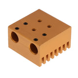 Max 1 Pcs Aluminum Alloy Heat Sink Cooler Cooling Radiator for 3D Printer Gold